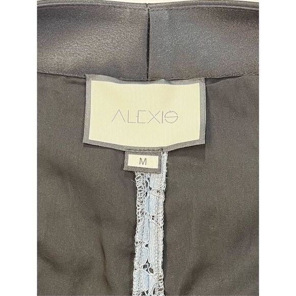 NWOT Alexis Agata Fully Lined Lace Flare Light Blue Navy Trouser Size Medium - Picture 3 of 12